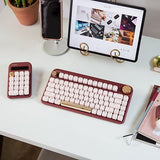 Azio IZO Wireless BT5/USB PC & Mac Mechanical Keyboard, Baroque Rose Baroque Rose Azio IZO Keyboard