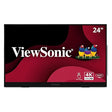 ViewSonic ID2456-4K 24 Inch 4K UHD Touch Display Tablet with PCAP 10 Point Touch, Active Stylus, Built-in Kickstand, USB Hub, HDMI, DisplayPort, and USB C Inputs