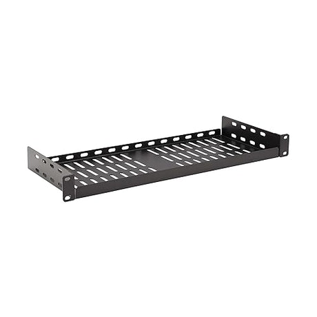 Tripp Lite 1U Fixed Server Rack Enclosure Shelf, Cantilever Extension, Steel, Airflow Vented Design, Mount Hardware Included, 7 inches Depth, 40lb / 18 kgs Capacity, 5-Year Warranty (SRSHELF2P1USHRT)