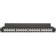 Black Box JPM806A-HD, SpaceGAIN CAT5e High-Density Feed-Through Panel