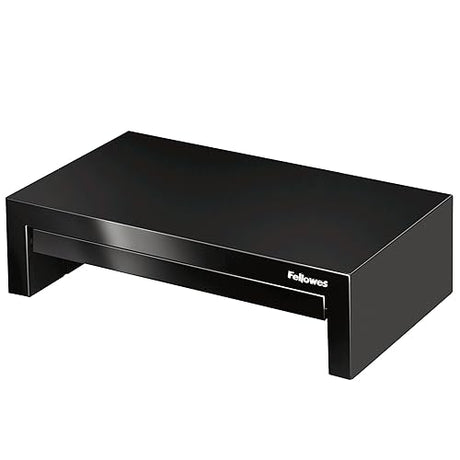 Fellowes 8038101 Designer Suites Monitor Riser, Black, Pack of 1