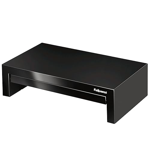 Fellowes 8038101 Designer Suites Monitor Riser, Black, Pack of 1