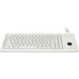 CHERRY G84 UltraSlim Keyboard w/Trackball (International), Light Gray - 83 Key G84-4420LPBEU-0