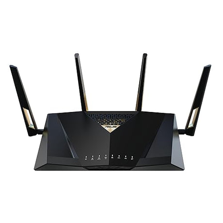 ASUS RT-BE88U Dual-band WiFi 7 AiMesh Extendable Performance Router, 4K-QAM, MLO, Dual 10G ports, SFP+, Four 2.5G ports, Four 1G ports, 34G WAN/LAN capacity