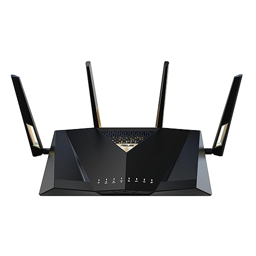 ASUS RT-BE88U Dual-band WiFi 7 AiMesh Extendable Performance Router, 4K-QAM, MLO, Dual 10G ports, SFP+, Four 2.5G ports, Four 1G ports, 34G WAN/LAN capacity