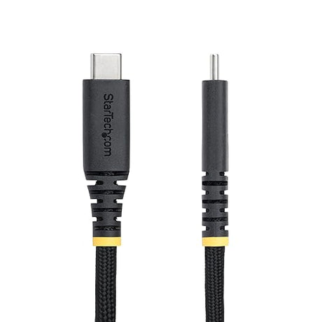 StarTech.com 10ft (3m) USB-C Charging Cable, 240W (5A) PD EPR, Dual-Layer Silicone/Braided Jacket, Laptop Charger Cord, USB-IF Certified
