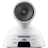 Panasonic AW-UE4WG Compact Ultra Wide Angle 4K Integrated PTZ Indoor Camera, 4X Optical Zoom, HDMI, USB, POE, 111 Degree Angle, White