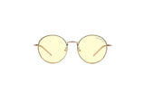 GUNNAR - Premium Gaming & Computer Blue Light Blocking Glasses for Men & Women - Digital Eye Strain Protection - Ellipse Rose Gold and Gold Amber Lens
