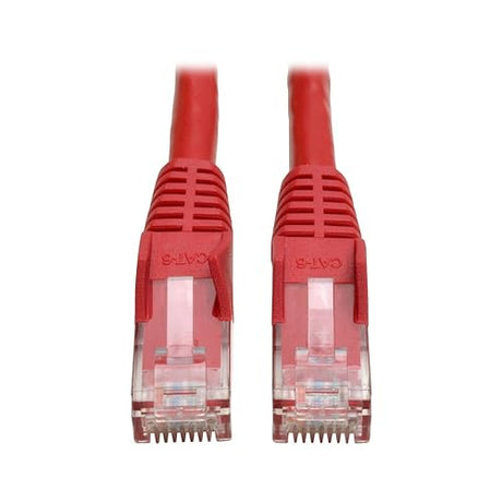 Tripp Lite Patch Cable Gigabit Snagless Molded Cat6 Rj45 Mm 10ft Red