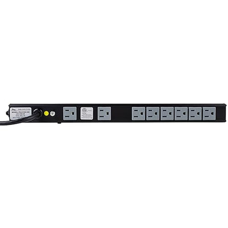 15 Amp High Density Slim Power Strip, Extra-Short 8 Outlet
