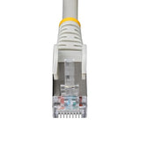 StarTech.com 75ft Gray CAT6a Ethernet Cable, Snagless RJ45, 10GbE, 100W PoE++, S/FTP, 500MHz, 27AWG Pure Bare Copper, LSZH