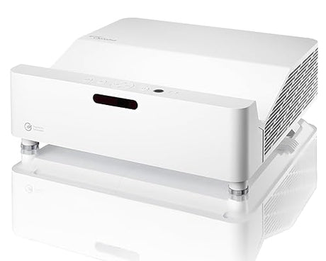 Optoma GT3500HDR Projector with Enhanced Gaming Mode 8ms Input Lag - Ultra Short Throw, 1080p Full HD, 4K HDR Input, 3800 Lumens Brightness, DuraCore Laser, Built-in Speaker, IP6X Dust Resistant Laser, Contrast: 500,000:1