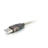 C2G 26887 USB to DB9 Male Serial RS232 Adapter Cable, Black (5 Feet, 1.52 Meters)