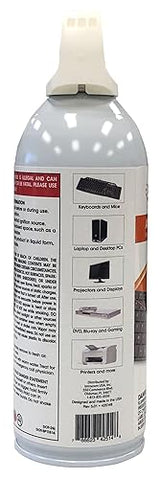 Manhattan 12-Pack Compressed Air Duster Can – 8 Oz Disposable Canister Canned Cans – for Computer, Keyboard, Electronics – 3 Y Mfg Warranty - 425148