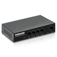 Intellinet 5-Port Gigabit Ethernet Poe+ Switch – 4 Poe+ Ports @40W Budget, up to 30W Per Port - 10Gbps Switching Capacity, Unmanaged, Wall Mountable, Fanless, Durable Metal – 3 Yr Mfg Warranty-561792