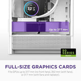 NZXT H3 Flow – Micro-ATX PC Case – Optimized Airflow – Includes 1 x 120mm Rear Fan – Supports Full-Sized GPUs – Fits 280mm Front, 240mm Top Radiator – Back-Connect Motherboard – White H3 Flow Non RGB Fans White