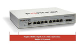 Fortinet FortiSwitch 108F-POE Layer 2 Switch, Managed. 8XGE Port, 2X SFP Port, 1X RJ45 Port. Fanless Design.