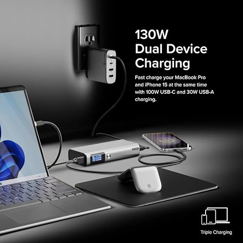 ALOGIC Ruck 20,000mAh Power Bank with 130W USB Charging