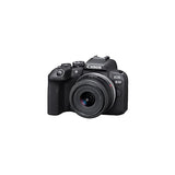 Canon EOS R10 Content Creator Kit, Mirrorless Vlogging Camera with RF-S18-45mm F4.5-6.3 is STM Lens, Tripod and Stereo Microphone, 24.2 Megapixel CMOS (APS-C) Sensor, 4K Video, Black