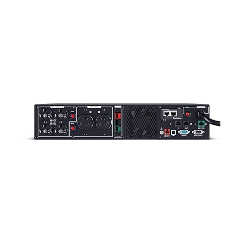 CyberPower PR2200RTXL2UHVAN Smart App Sinewave UPS Battery Backup and Surge Protector, 2200VA/2200W, 6 Outlets, 2U Rack/Tower, RMCARD205 Pre-Installed; EBM Option, UL Certified