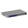 NETGEAR 28-Port Ultra60 PoE Gigabit Ethernet Smart Switch (GS728TXUP)- Managed, with 16 x PoE+ and 8 x PoE++ @ 420W, 4 x 10G SFP+, Optional Insight Cloud Management, Desktop or Rack Mount
