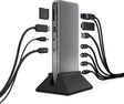 Brydge Stone Pro TB4 Thunderbolt 4 Docking Station-12 Ports, 90 Watts Charging, Dual 4K Monitors or Single 8K Output, 40GB/s Transfer Speed Windows 10 & 11, macOS 11.0 & ChromeOS Compatible, Charcoal Space Gray