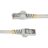 StarTech.com 75ft Gray CAT6a Ethernet Cable, Snagless RJ45, 10GbE, 100W PoE++, S/FTP, 500MHz, 27AWG Pure Bare Copper, LSZH