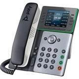 Poly Edge E300 IP Phone - Corded - Corded - Desktop - Black - TAA Compliant - VoIP - 2 x Network (RJ-45) - PoE Ports