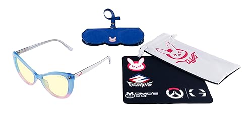 GUNNAR Overwatch D.VA TOKKI Blue Light Blocking Gaming And Computer Glasses - Clear Amber