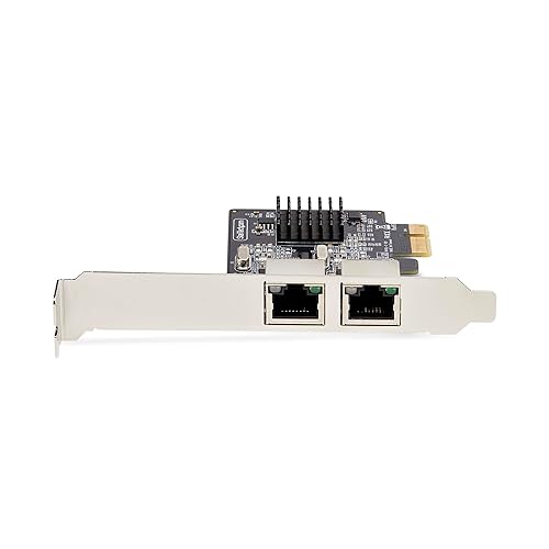 StarTech.com 2-Port Gigabit PCIe Network Adapter Card, PCI Express LAN Card, NIC, 2X Realtek RTL8111H, TAA Compliant