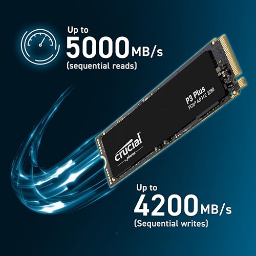Crucial Technology 1TB P3 Plus 3D NAND - Solid State Drive