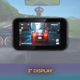 Orbit D111 1080P Full HD Dash Cam with 3 Display, G-Sensor, Loop Recording, 140° Wide-Angle Lens, Supports up to 64GB MicroSD, Compact Design