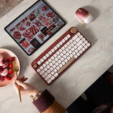 Azio IZO Wireless BT5/USB PC & Mac Mechanical Keyboard, Baroque Rose Baroque Rose Azio IZO Keyboard