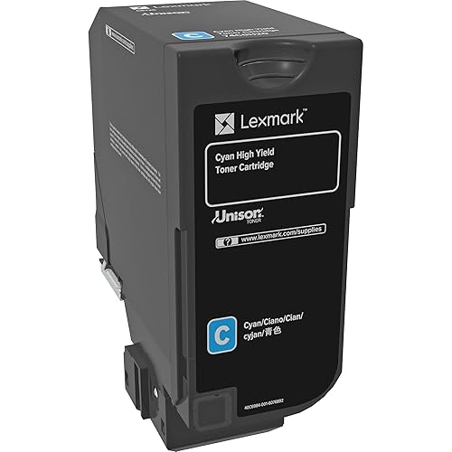 Lexmark 74C0H20 CS725 Cyan High Yield Cartridge Toner