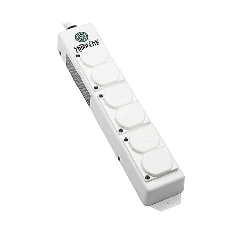 Tripp Lite Safe-IT 6-Outlet Medical Grade Power Strip for Patient Care Vicinity, 6ft Cord, UL 2930 and NFPA 99 Certified, Outlet Safety Covers, Dual Grounding, (PS-606-HGDG)