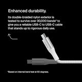 Belkin BoostCharge USB-C to USB-C Power Cable (1M, 3.3ft), Fast Charging Cable with 240W Power Delivery, USB-IF Certified, Compatible with MacBook Pro, Chromebook, Samsung Galaxy, iPad, & More - White 1M White