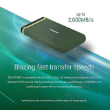 Transcend 4TB USB 3.2 Gen 2x2 USB Type-C ESD380C Portable SSD Solid State Drive TS4TESD380C