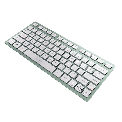 Cherry KW 7100 Mini Multi Device Compact Wireless Keyboard with Bluetooth. (Agave Green)
