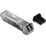 TRENDnet Gigabit SFP LC Module, TEG-MGBSX, Multi-Mode, Mini-GBIC, Up to 550 M (1800 ft), Compatible w/ Standard SFP Slots, Hot Pluggable, Compliant w/ IEEE 802.3z Gigabit Ethernet, Lifetime Protection 550m