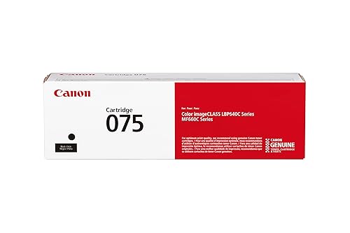 Canon Genuine 075 Black Toner Cartridge