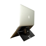 R-Go Tools Ergonomic Laptop Stand - Aluminum Laptop Mount Computer Stand, Attachable Laptop Riser Notebook Holder for 10-22 Laptops, Lightweight - Black