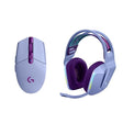 Logitech G305 Lightspeed Wireless Gaming Mouse + G733 Lightspeed Wireless Gaming Headset Bundle - Lilac Lilac Mouse + Headset