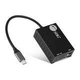 SIIG USB-C to SFP Fiber Gigabit Ethernet Adapter, 1 Gbps, Power Saving Mode IEEE 802.3az, Secure Network Connectivity, Heat Dissipation, Windows and Mac - TAA Compliant (JU-NE0D11-S1)