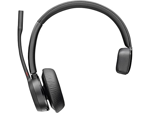 Poly Voyager 4310 USB-A Headset +BT700 dongle TAA - Google Assistant, Siri - Mono - USB Type A - Wired/Wireless - Bluetooth - 164 ft - 20 Hz to 20 kHz - On-Ear, Over-The-Head - Monaural - Supra-aural
