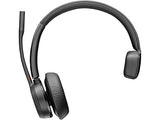 Poly Voyager 4310 USB-A Headset +BT700 dongle TAA - Google Assistant, Siri - Mono - USB Type A - Wired/Wireless - Bluetooth - 164 ft - 20 Hz to 20 kHz - On-Ear, Over-The-Head - Monaural - Supra-aural