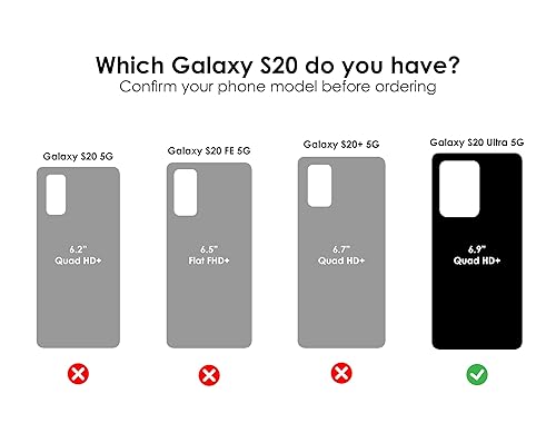 OtterBox Symmetry Series Case for Galaxy S20 Ultra/Galaxy S20 Ultra 5G (ONLY - Not Compatible with Any Other Galaxy S20 Models) - Black