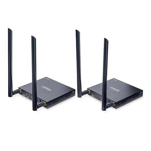 StarTech.com Wireless HDMI Extender, 4K 60Hz, Transmitter and Receiver Kit, Up to 165ft (50m), No Line-of-Sight Required