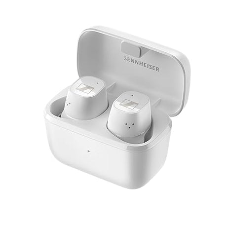 Sennheiser CX Plus True Wireless Earbuds - Bluetooth In-Ear Headphones for Music and Calls with Active Noise Cancellation, Customizable Touch Controls, IPX4 and 24-hour Battery Life - White CX Plus TW White