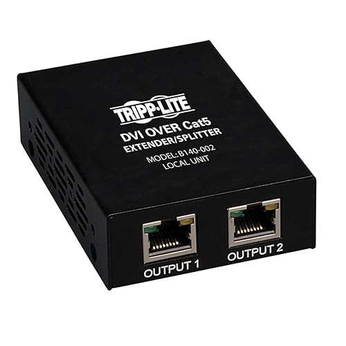 Tripp Lite B140-002 DVI Over Cat5 Extender/Splitter 2-Port TAA/GSA (Black)