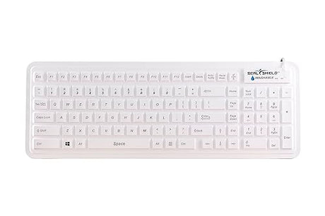Seal Glow Waterproof Silicone Keyboard- Backlit w/Magnetic Backing -SW106G2M